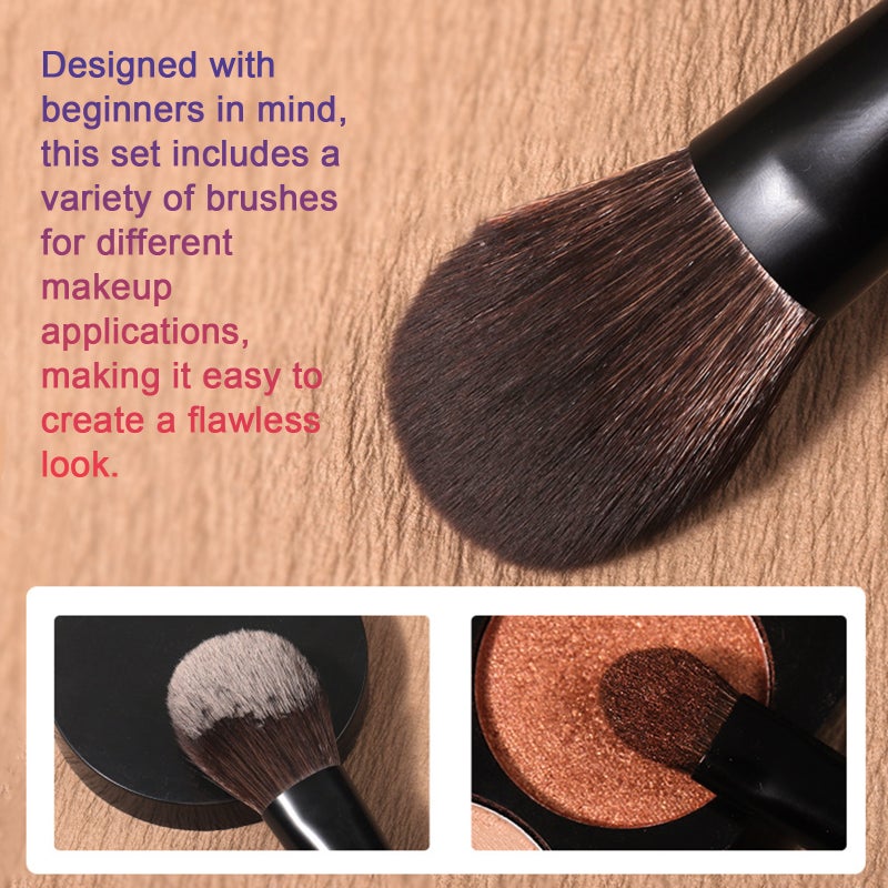 8pcs Mini Makeup Brush Set Portable Small Set Brushes Beginner Powder Eye Shadow Brushes - Image 2