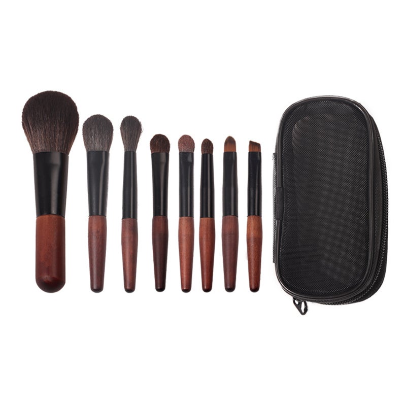 8pcs Mini Makeup Brush Set Portable Small Set Brushes Beginner Powder Eye Shadow Brushes - Image 1
