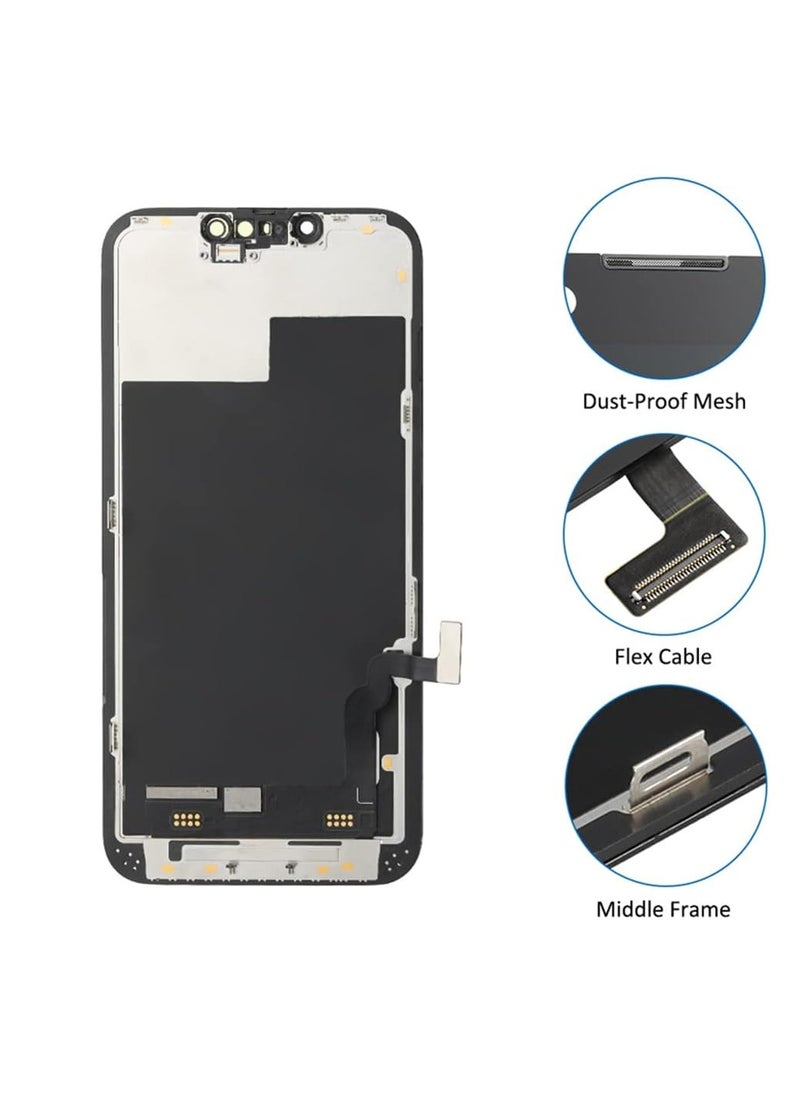 RYN - Screen Replacement Compatible for iPhone 14 LCD Screen 6.1" Touch Glass Display Digitizer Full Assembly with Repair Tool Kit - Image 1