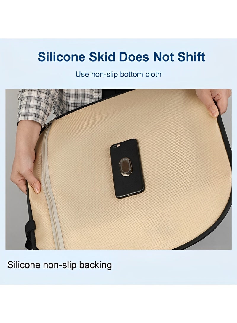 REOCLE Cooling Car Seat Cushion Thick Big Breathable Honeycomb Design Absorbs Pressure Points Seat Cushion with USB Cooling for Office Chair & Car seat & Wheelchair - Image 3