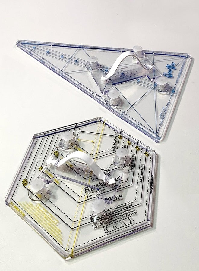Guidelines4quilting Handle/Multi-Width Ruler Connector for Quilting Rulers and Templates - Made of Virtually Unbreakable Polycarbonate - Left-Handed Friendly - Premium Suction Cups and Built-In Handle - Image 3