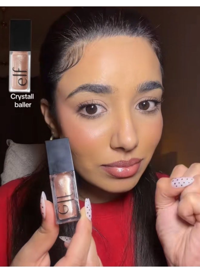 إلف زيت الشفاه المنعش اللامع، زيت شفاه ملون مغذي لإطلالة فائقة اللمعان، غني بزيت الجوجوبا، نباتي ولم يُختبر على الحيوانات، كريستال بالر - Image 3