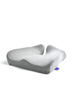 Arabest Patented Pressure Relief Seat Cushion for Long Sitting Hours on Office/Home Chair, Car, Wheelchair - Extra-Dense Memory Foam for Hip, Tailbone, Coccyx, Sciatica - Light Grey  - Image 1