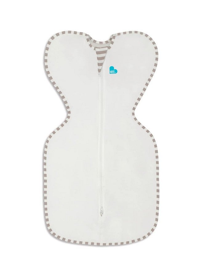 لاف تو دريم قماط عضوي من Love to Dream، كيس نوم للأطفال، قماطات Swaddle Up ذاتية التهدئة لحديثي الولادة، تساعد على النوم لفترة أطول، ملاءمة محكمة تساعد على تهدئة ردود الفعل المفاجئة، كيس نوم 1.0 TOG، من 13 إلى 18.5 رطل، كريمي - Image 1