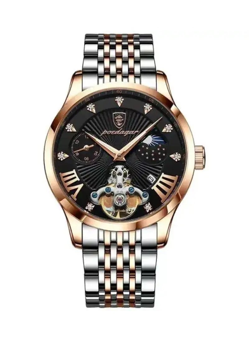 POEDAGAR Men’s Analog Quartz Stainless Steel Watch 42mm  - Image 1