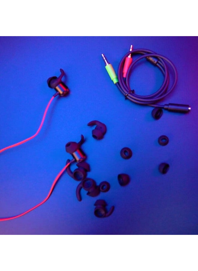 Taidu Tg10 Star Shark Gaming Headphones In-ear With Microphone For Mobile Games, Laptop, Desktop, Dual-port Computer, Aluminum Shell, Red And Black, 3.5mm Version - Image 3