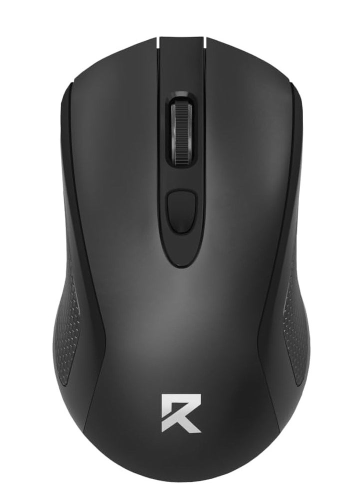 REDRAGON Wireless office mouse , BM-4054 , 2.4G USB , 4000 DPI Switch button , Long battery life , reliable connection , high percise sensor , ergonomic design - black  - Image 1