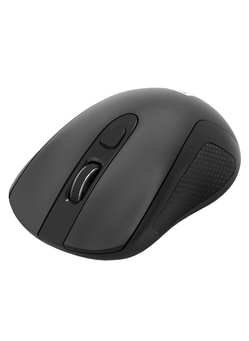 REDRAGON Wireless office mouse , BM-4054 , 2.4G USB , 4000 DPI Switch button , Long battery life , reliable connection , high percise sensor , ergonomic design - black  - Image 2