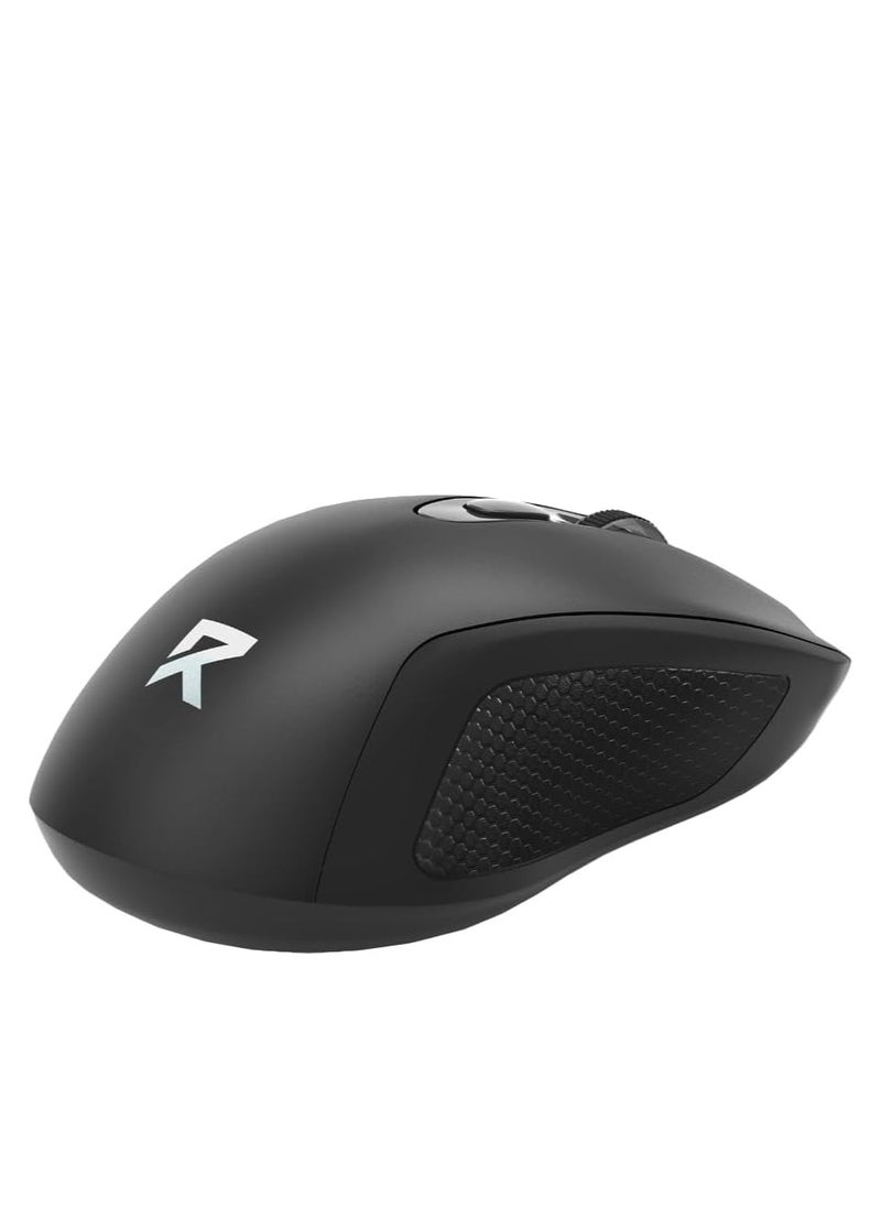 REDRAGON Wireless office mouse , BM-4054 , 2.4G USB , 4000 DPI Switch button , Long battery life , reliable connection , high percise sensor , ergonomic design - black  - Image 3