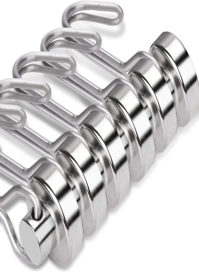 JICOOT Magnetic Hooks, 30lbs+ Magnet Hook 2025 Cruise Cabin Ship Essentials Heavy Duty Strong Magnets Refrigerator Fridge Hanging for Classroom Beach Vacation Kitchen Grills Home 3 Pack (Silver) - Image 3