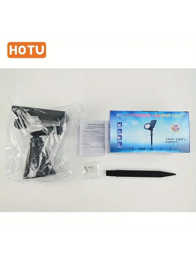 أضواء شمسية خارجية 9 ثنائيات LED ضوء دافئ قابل للتعديل حزمة أمان للحائط والأرض علبتين - Image 3