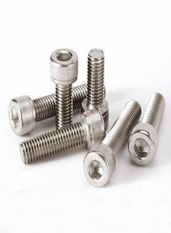 SYLIX برغي رأس سداسي من الفولاذ المقاوم للصدأ، مقاس M8 × 12 مم من SYLIX® | برغي رأس سداسي مع صامولة وحلقة (مجموعة من 10 قطع) - Image 1