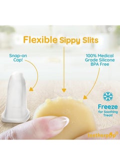 teetherpop teetherpop - Fillable, Freezable Silicone Teethers for Teething Relief, Fill with Breast Milk, Water & More, 6-24 Months (PinkLimon)  - Image 5