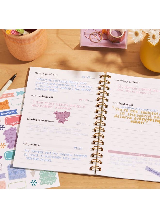 Erin Condren Inspired Collection - A5 Gratitude Journal - Coiled Binding- Inspired - Image 2