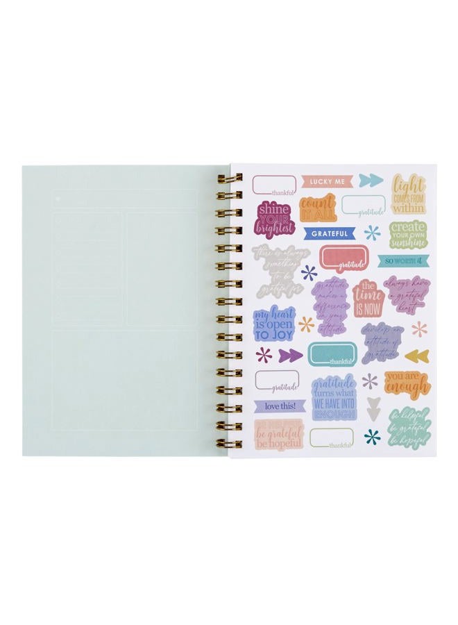 Erin Condren Inspired Collection - A5 Gratitude Journal - Coiled Binding- Inspired - Image 5