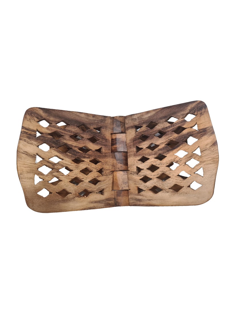 Pakistani Hand Made Foldable Natural Wood Quran Holder or Stand - Image 3