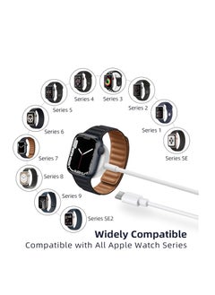 Watch New Type C Metal Magnetic Wireless Charger for Apple Watch Series 9 8 7 6 5 4 3 2 SE Applewatch USB C Quick Charging Cord Dock Cable-1  METR  - Image 5