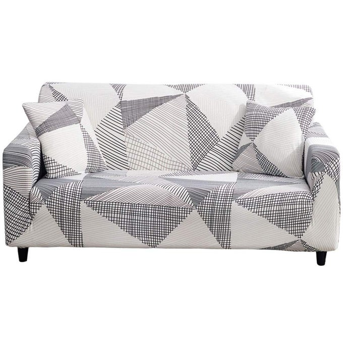 PRINTED SOFA COVER STRETCH COUCH COVERS SOFA SLIPCOVERS FOR 2 CUSHION COUCH AND LOVESEAT WITH TWO FREE PILLOW CASE 022 SEATERLOVESEAT