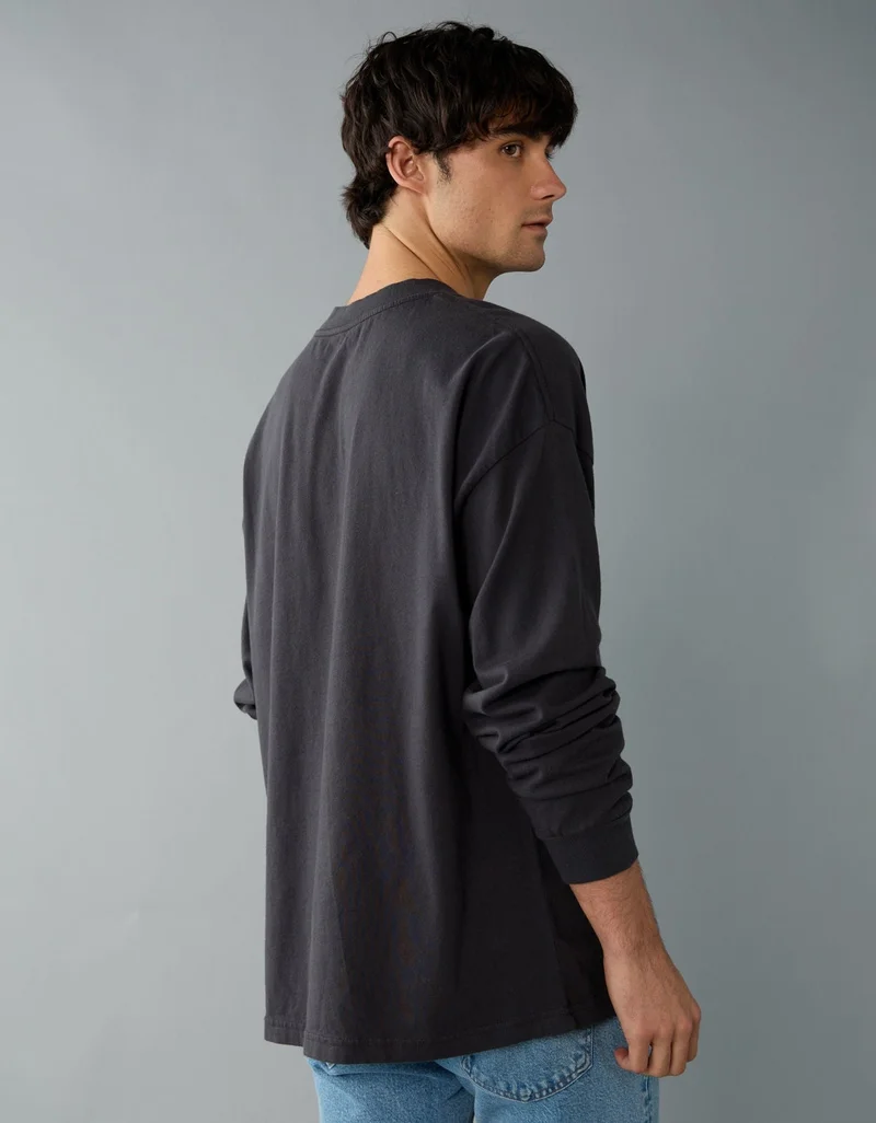 American Eagle  AE Long Sleeve Graphic T-Shirt for Men | Best Price UAE