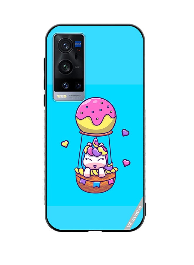 VR CREATIVE Protective Case Cover For Vivo X60 Pro Plus Flying Unicorn Design Multicolour - Image 1