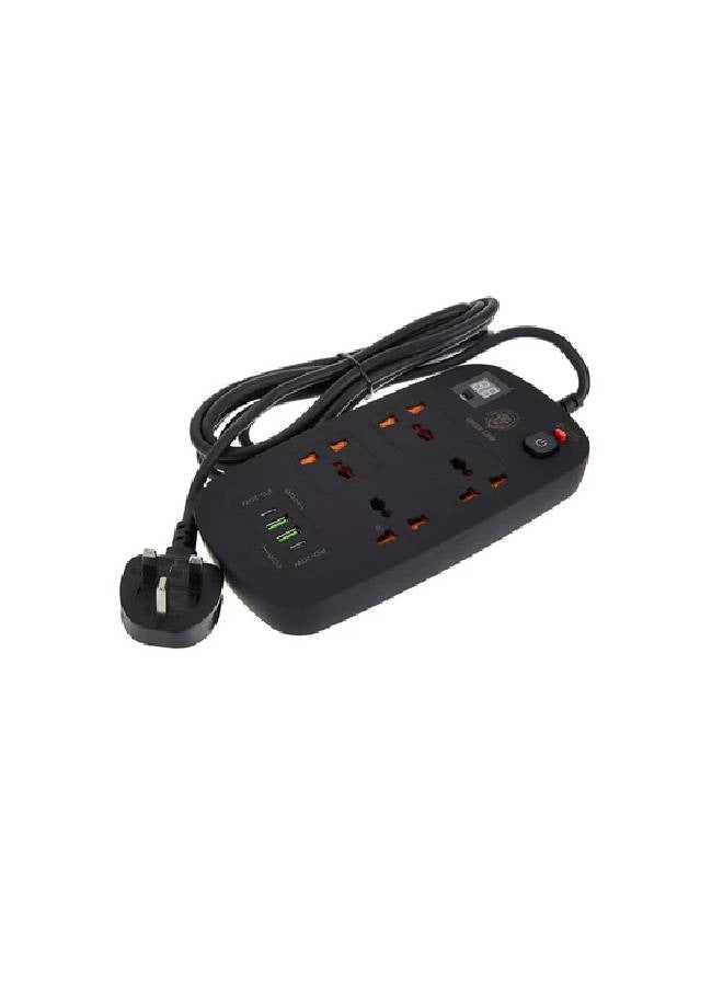 Green Lion 4 AC 2 USB & 2 USB-C PD 40W Multiport Smart Power Socket 3500W 3M - Image 2