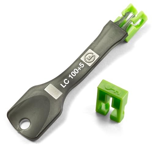NTW NL-LCPBK100-GN Net-Lock Locking LC Port/Dust Blocker with Black Removal Tool, Green, 100 + 5 Key - Image 1