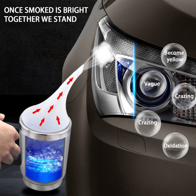 Headlight Polish Repair Silver Heating Atomization Cup - Fast Heating Quick Repair Headlight Repair Tool for Car Headlight Maintenance - Image 3