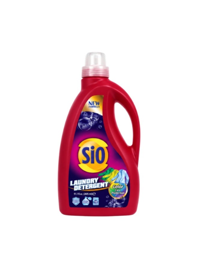 Sio Color Care Liquid Laundry Detergent with Advanced Color-Protect Formula, Deep Stain Removal & Fabric Protection, Family Size 2695ml - Image 1