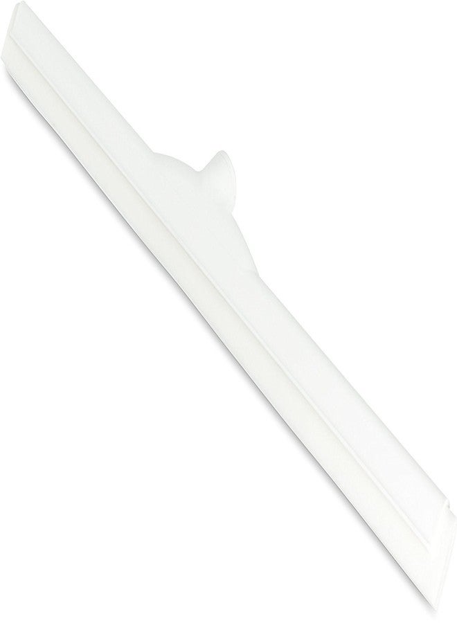 SPARTA 4156802 Plastic Floor Squeegee, Shower Squeegee With Double Foam For Window, Glass, Shower Door, Floor, Windshield, 24 Inches, White - Image 1