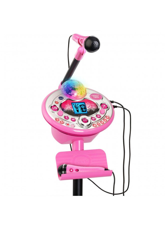 VTech Kidi Star Karaoke Machine Deluxe, 2 Microphones with AC Adapter, Pink - Image 1