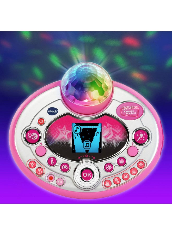 VTech Kidi Star Karaoke Machine Deluxe, 2 Microphones with AC Adapter, Pink - Image 4
