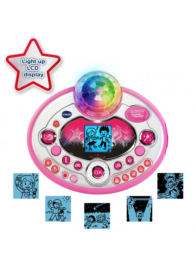 VTech Kidi Star Karaoke Machine Deluxe, 2 Microphones with AC Adapter, Pink - Image 3