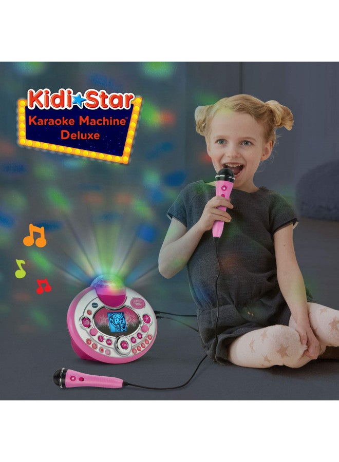 VTech Kidi Star Karaoke Machine Deluxe, 2 Microphones with AC Adapter, Pink - Image 5