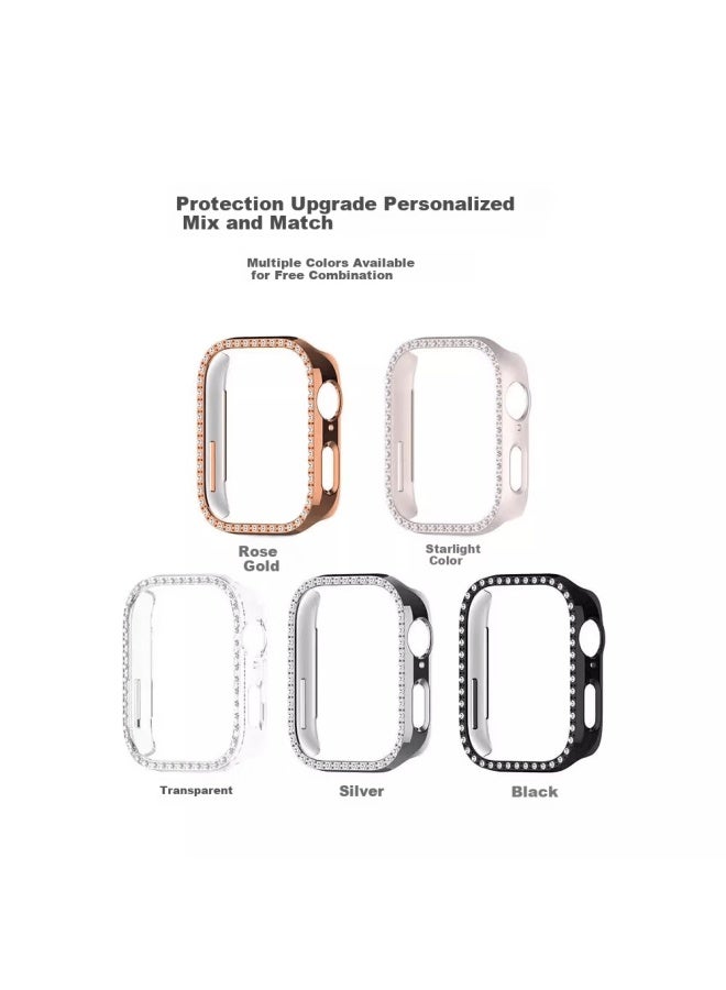 Watchbond Diamond-studded Protective Case For Huawei Watch Fit 4 Pro, Hollow Half-coverage Pc Tempered Screen Protector, Scratch-resistant Accessory - Image 3