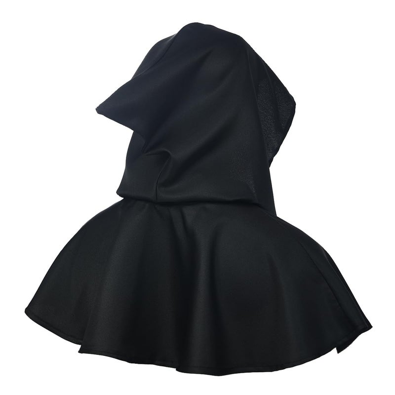 BLESSUME Medieval Cowl Hat Cross Necklace Wicca Pagan Hood Cosplay Accessory - Image 5