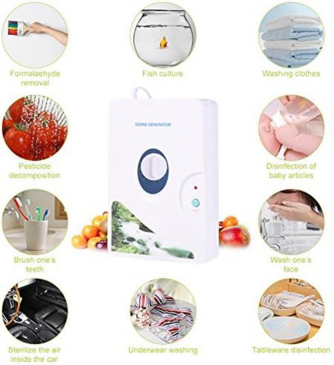 Ejoyous Generator Generator Air Purifier 600 Mg/h Generator Wheel Timer Air Purifier Kitchen Oil Plants Meat Clean Water Fresh Air 220V Cost effective global grade quality - Image 4