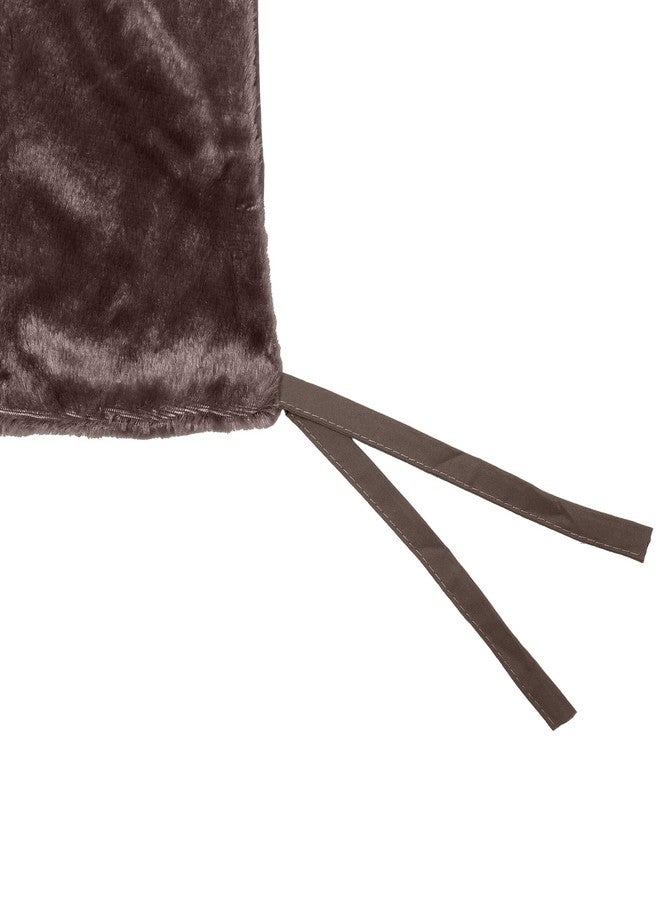 Furhaven Dog Blanket for Cot Beds, Washable w/ Zippered Pouch for Warming/Cooling Inserts - Plush Faux Fur Cot Blanket - Espresso, Extra Small - Image 5