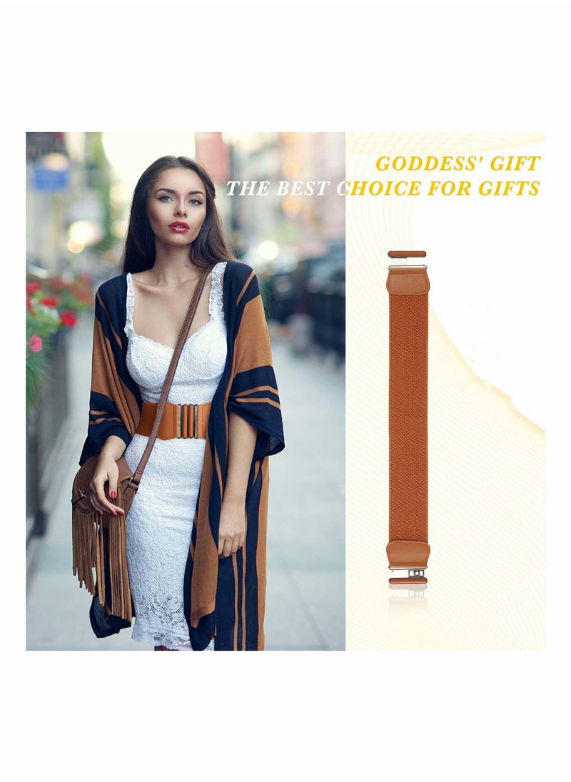 KASTWAVE - Women's Elastic Belt Waist Elastic Waist Belt for Women's Dresses or Long Jackets - Image 1
