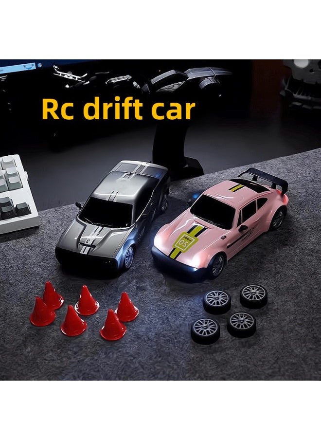 High-speed Four-wheel Drive Drift Racing Professional RC Remote Control Car Rechargeable Wireless Racing Toy Car For Children And Boys-Color:Porsche Gt (cyan Model) Single Battery  - Image 3