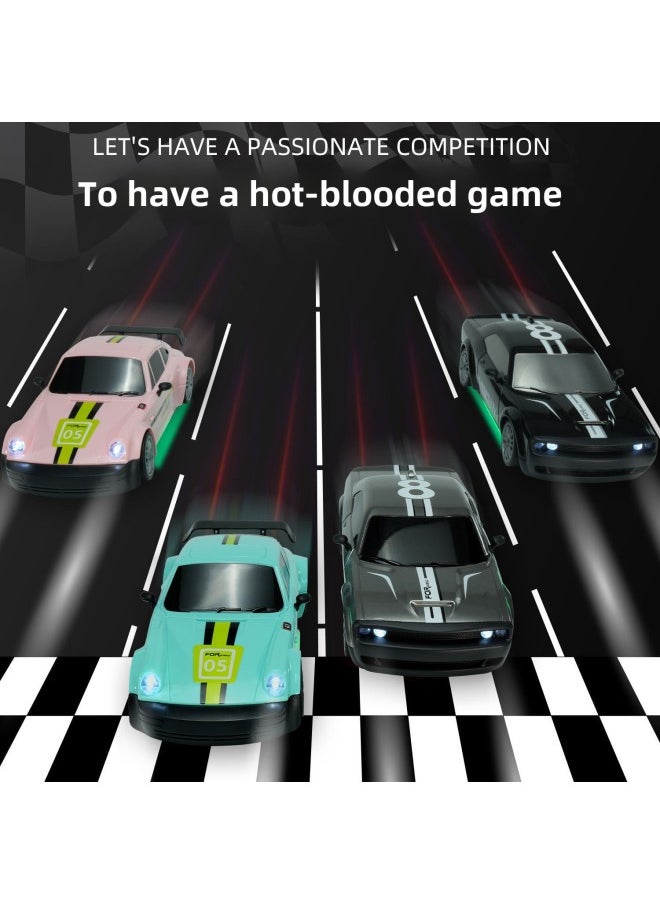 High-speed Four-wheel Drive Drift Racing Professional RC Remote Control Car Rechargeable Wireless Racing Toy Car For Children And Boys-Color:Porsche Gt (cyan Model) Single Battery  - Image 5