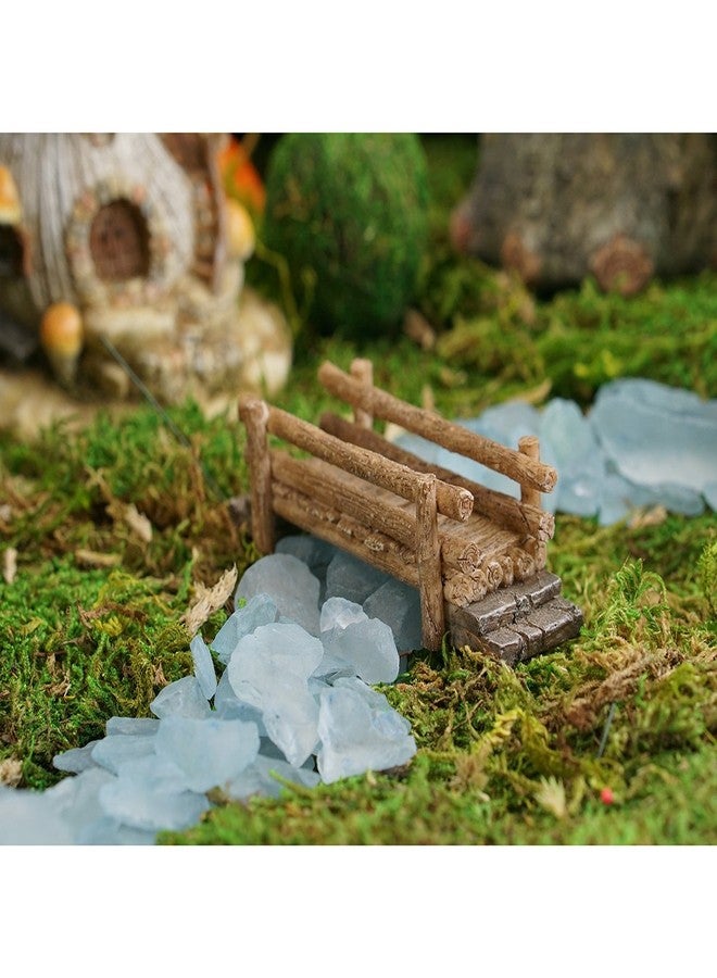Top Collection Miniature Fairy Garden and Terrarium Wooden Bridge Figurine - Image 2