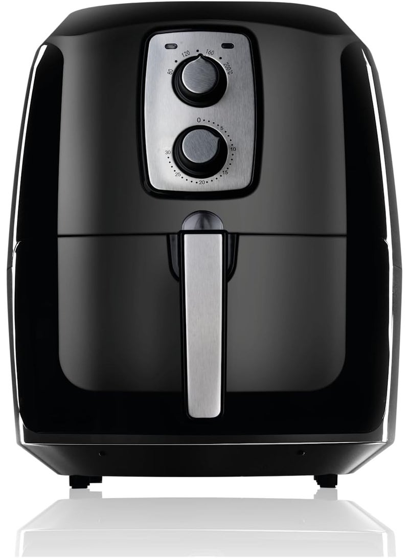 6Liter 1800W Electric Air Healthy Fryer With Timer to Fry, Bake, Grill - Image 2