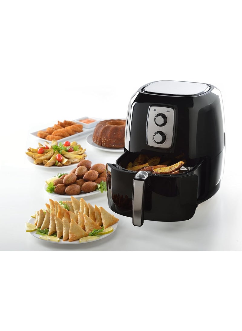 6Liter 1800W Electric Air Healthy Fryer With Timer to Fry, Bake, Grill - Image 1