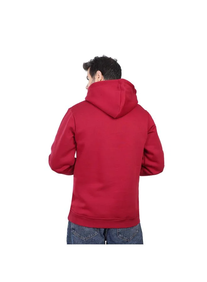 Coup Mens - Plain Hooded Sweatshirt With Long Sleeves