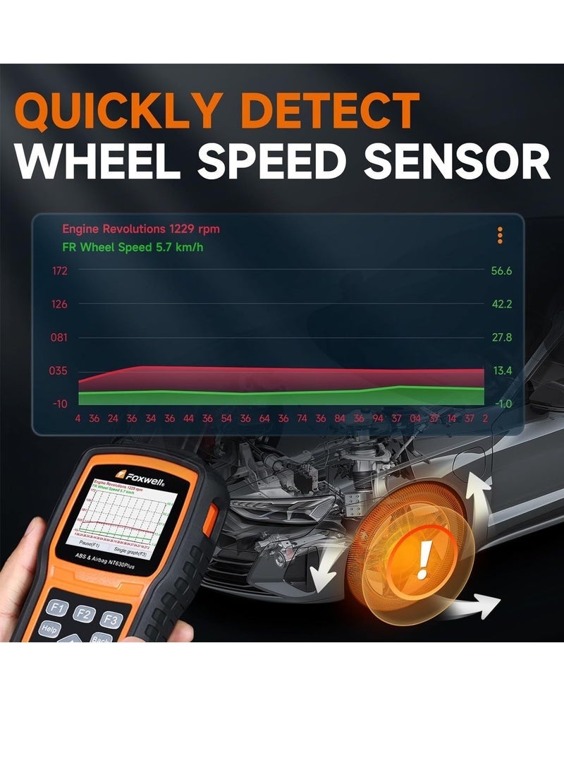 Foxwell NT630 PLUS OBD2 AutoMaster ABS Airbag SRS Res et Tool - Image 5