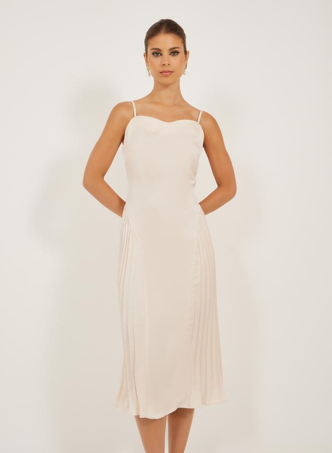 ستايلي فستان ساتان بليسيه - Image 3