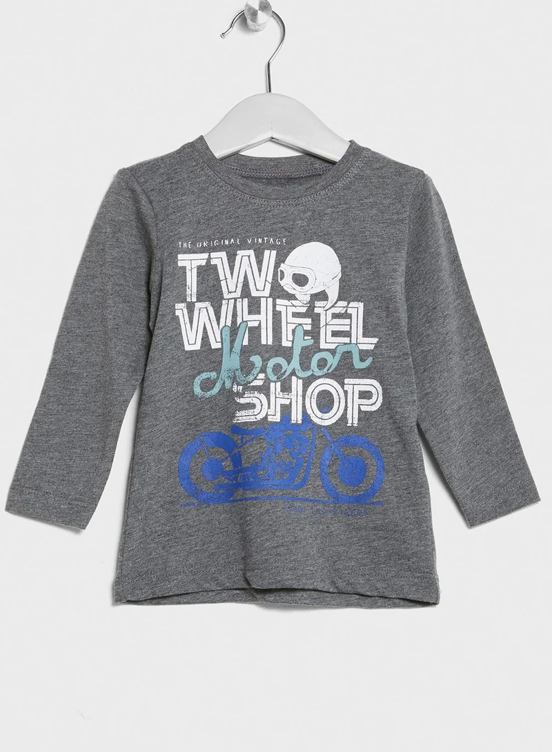 NAME IT Little 2 Pack Slogan T-Shirts