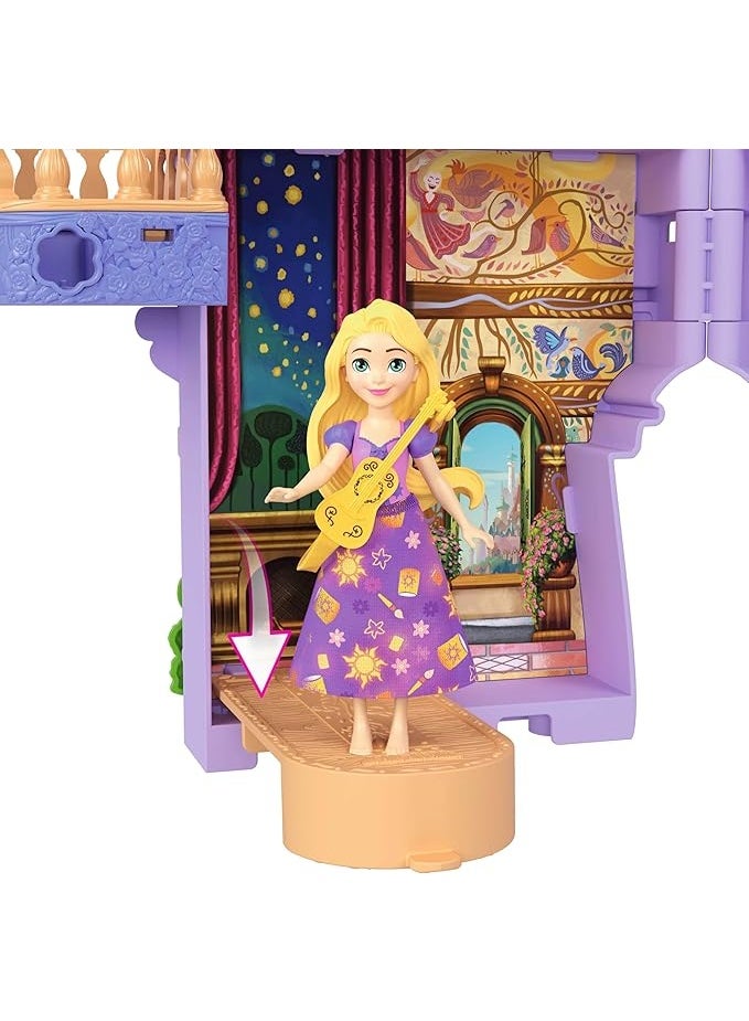Disney Princess دمية صغيرة من ديزني برينسيس - قلعة رابونزل المتراصة JDP61 - Image 4