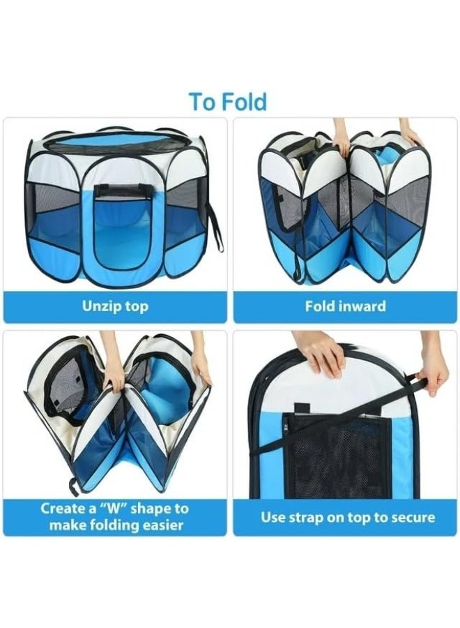 Foldable Pet House Tent | Waterproof Portable Shelter for Dogs & Cats | Comfortable Design for Puppies, Rabbits & Small Pets - Image 4