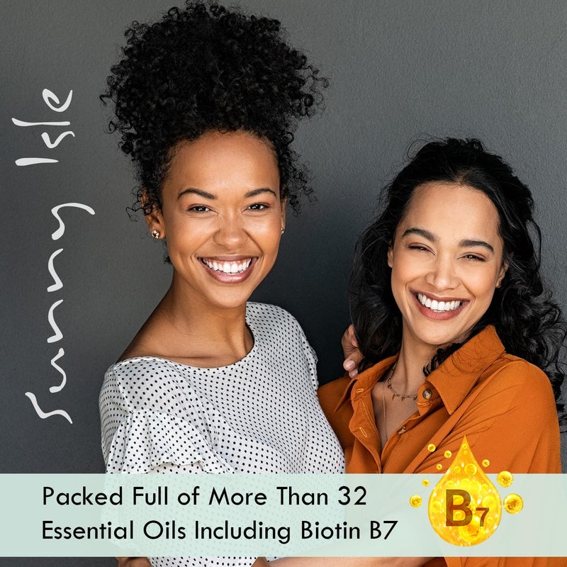 Sunny Isle Rosemary Mint Hair and Strong Roots Oil 4oz | Infused with Biotin & Jamaican Black Castor Oil | Strengthen and Nourish Hair Follicles | Dry Scalp, Split Ends - Image 5